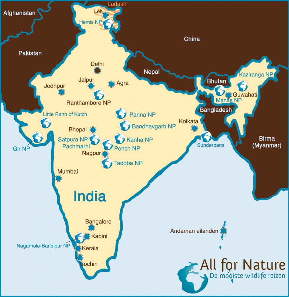 landkaart India