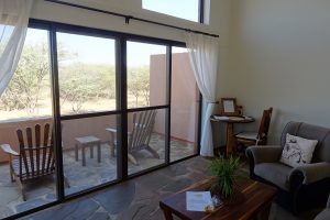 Cheetah View lodge kamer met balkon